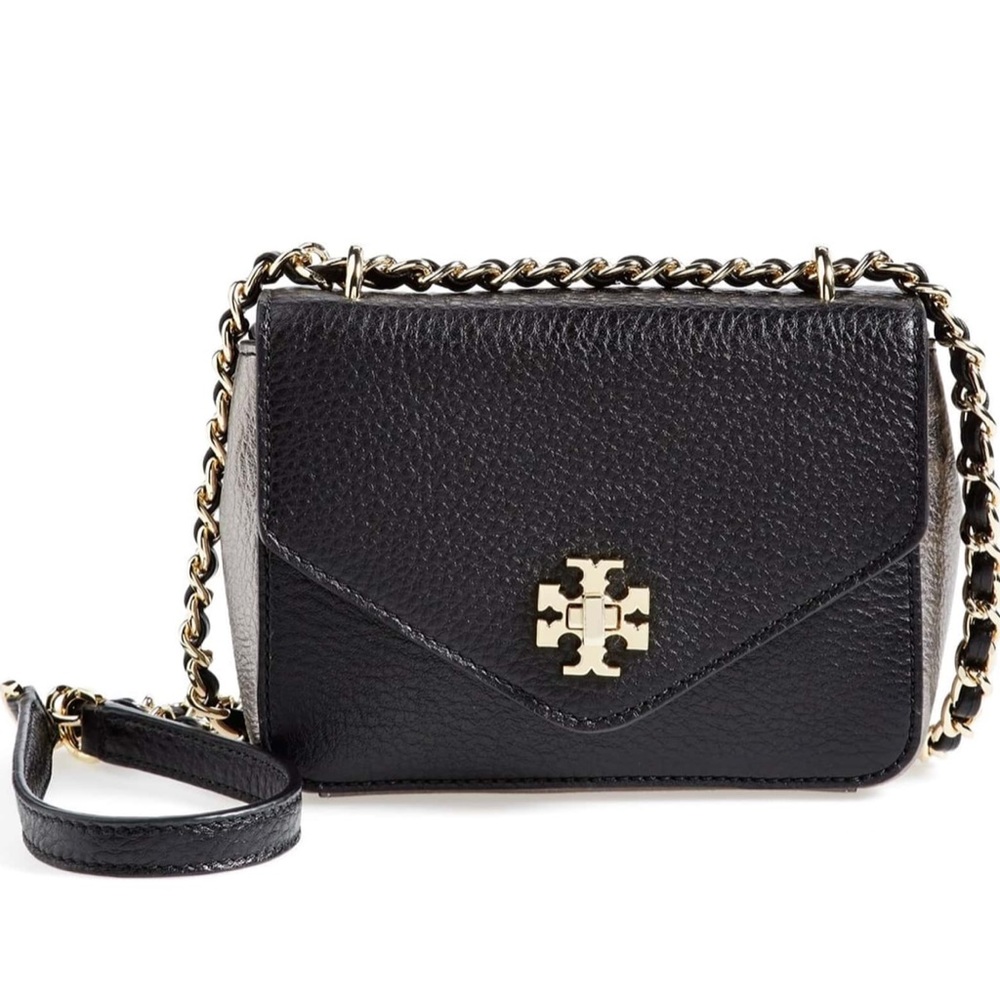 Tory Burch Black Kira Mini Chain Crossbody Bag